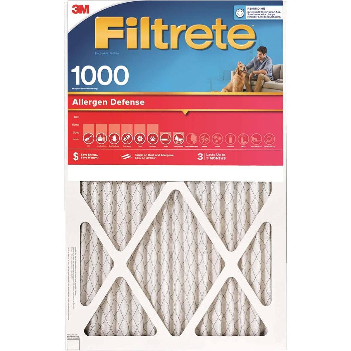 Amber Sporting Goods - AIR FLTR 20X30X1 1000MPR