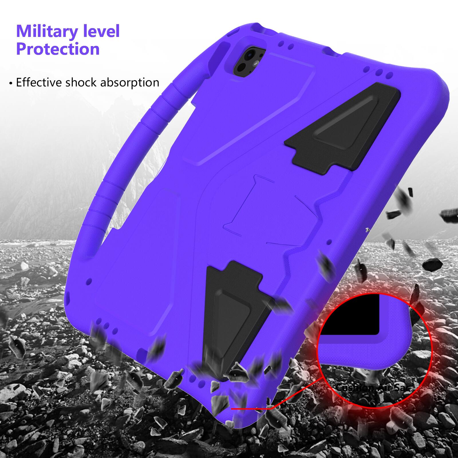 Military level Protection  
Effective shock absorption