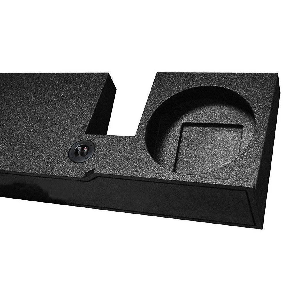 Alt View 3. QPower - QPower 2 Hole 12" Subwoofer Enclosure Box for 2004-2008 F-150 XCab/Super Crew - Black.