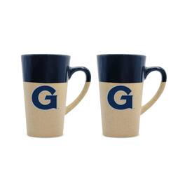 The Fanatic Group - Georgetown Hoyas 16oz. Two-Pack Ceramic Mug Set - Navy