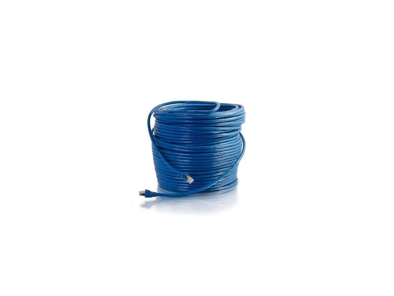 Cables to Go - C2G 43124 300FT CAT6 BLUE SOLID SHIELDED PATCH CBL