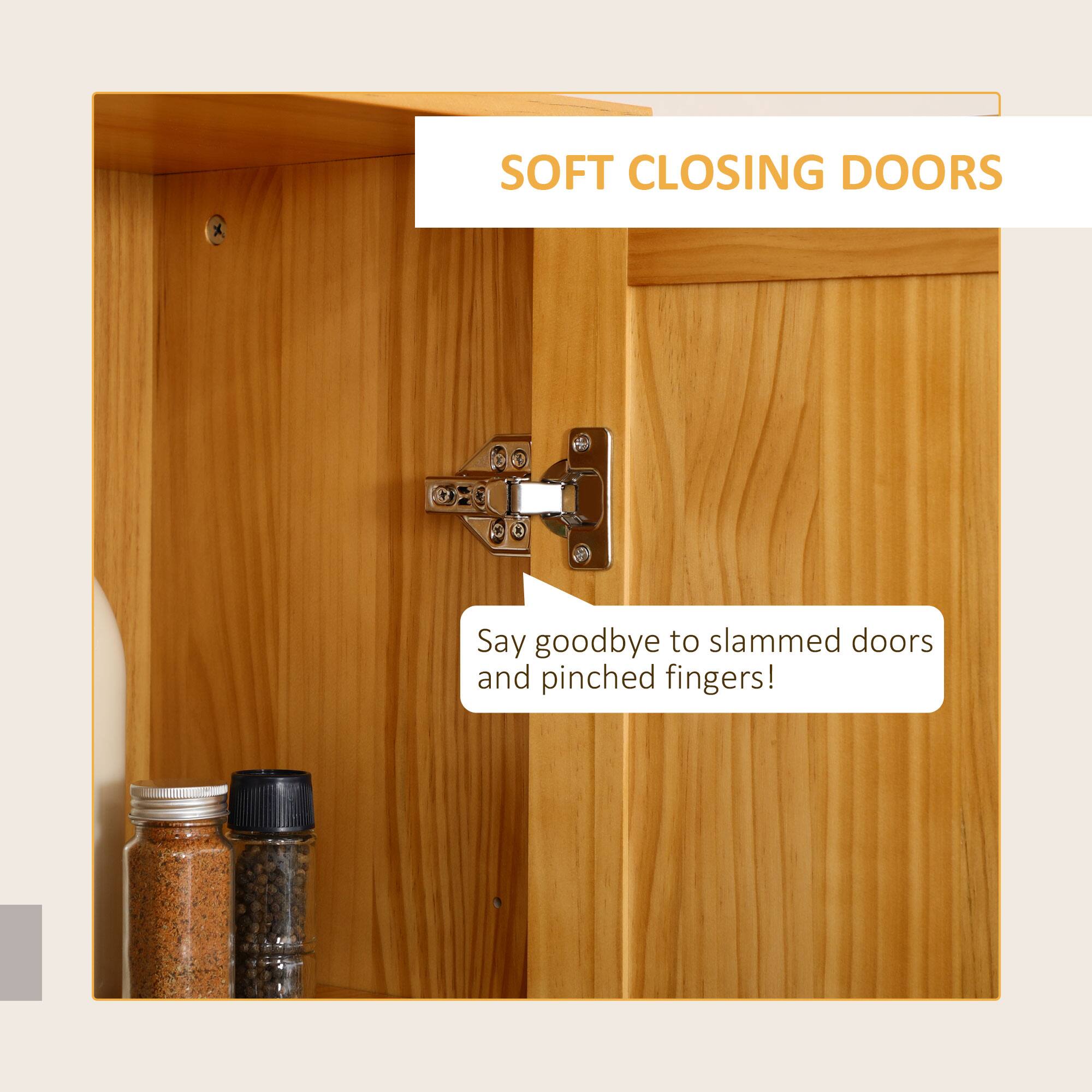 SOFT CLOSING DOORS

Say goodbye to slammed doors and pinched fingers!