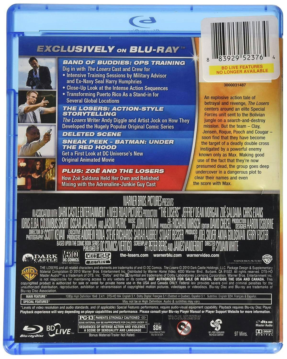 Angle. The Losers (Blu-ray New Box Art) [Blu-ray].