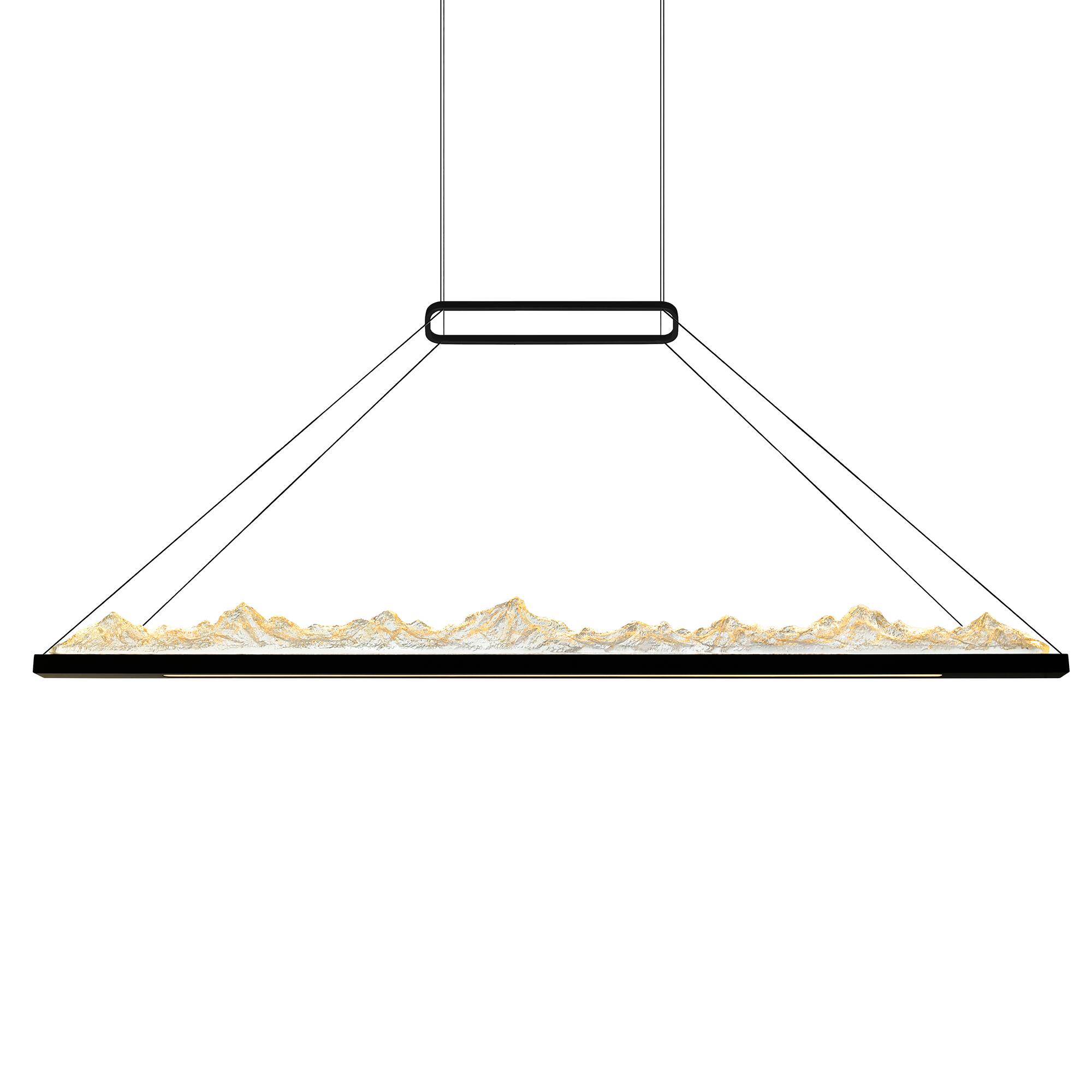 Angle. CWI Lighting - Himalayas Integrated LED Black Island/Pool Table Light - Black.