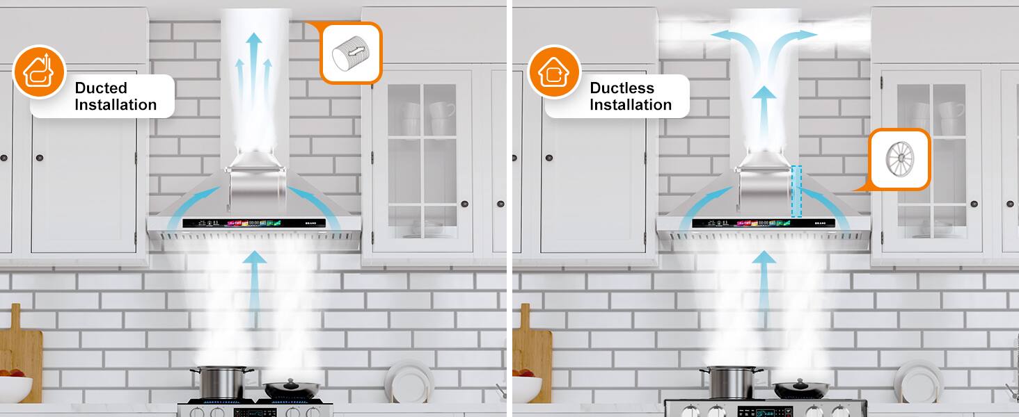 Ducted Installation  
Ductless Installation