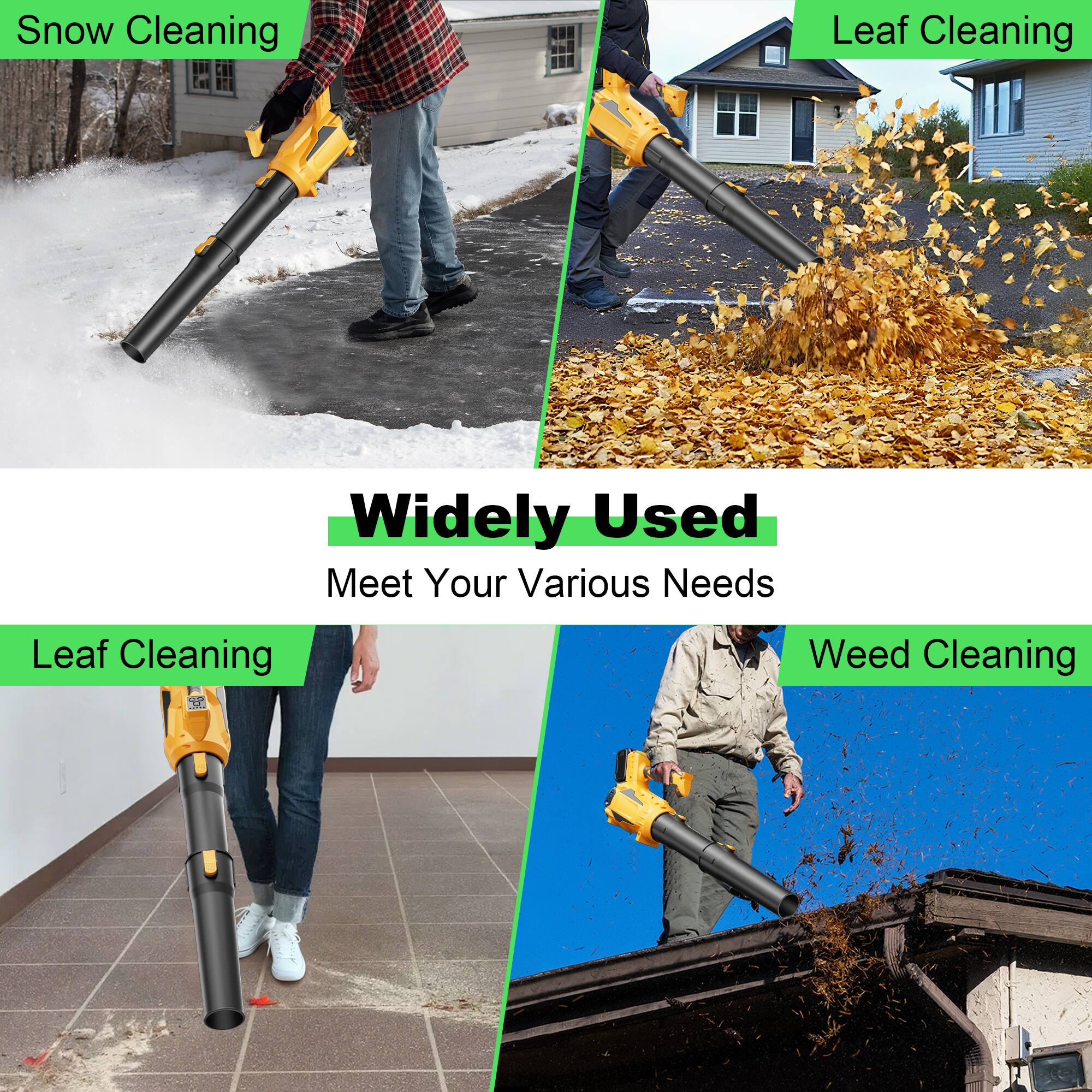 Snow Cleaning  
Leaf Cleaning  

Widely Used  
Meet Your Various Needs  

Leaf Cleaning  
Weed Cleaning