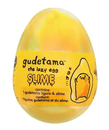 gudetama™ the lazy egg 9 SLIME
contains: 1 gudetama figure & slime.
contient: 1 figurine gudetama et du slime.