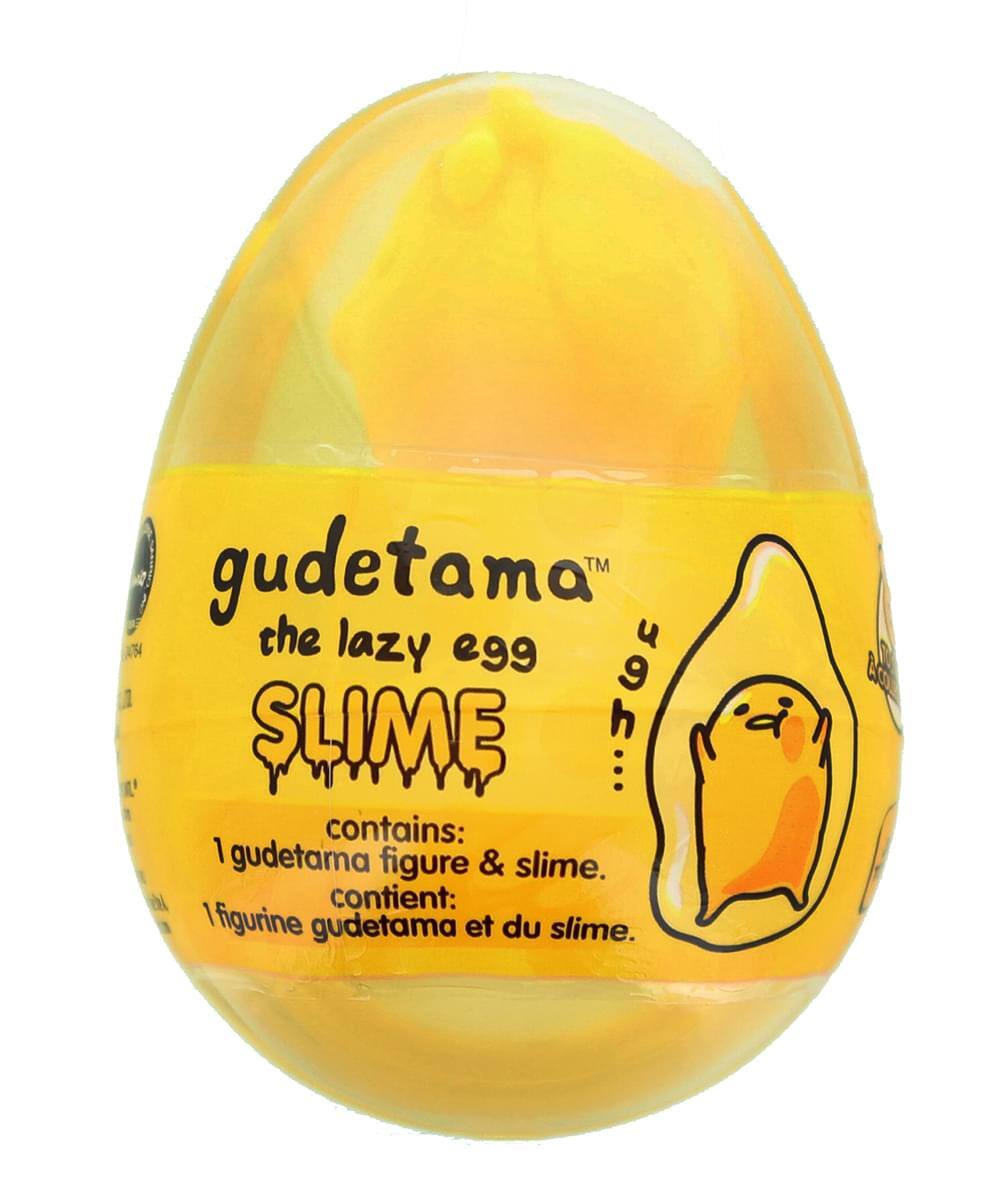 gudetama™ the lazy egg 9 SLIME  
contains: 1 gudetama figure & slime.  
contient: 1 figurine gudetama et du slime.