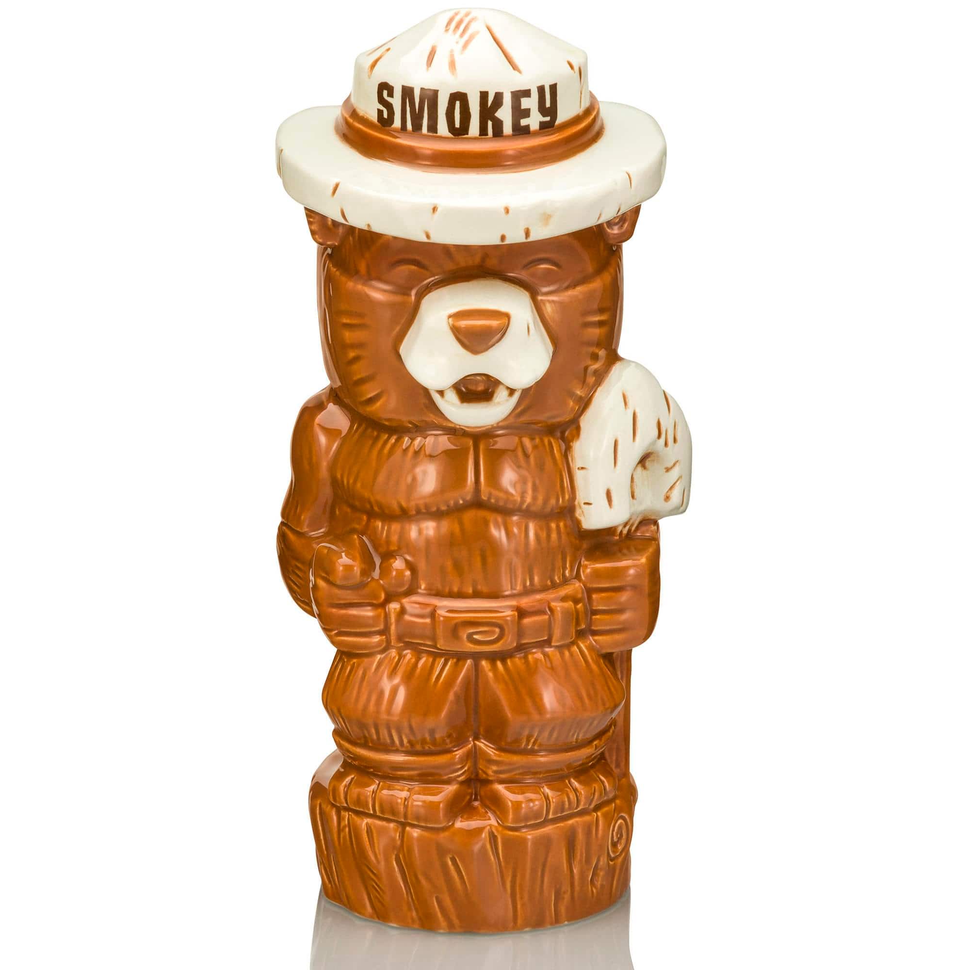 ThinkGeek - Geeki Tikis Smokey Bear Ceramic Mug | Holds 14 Ounces - Brown price history on PriceWatchPro