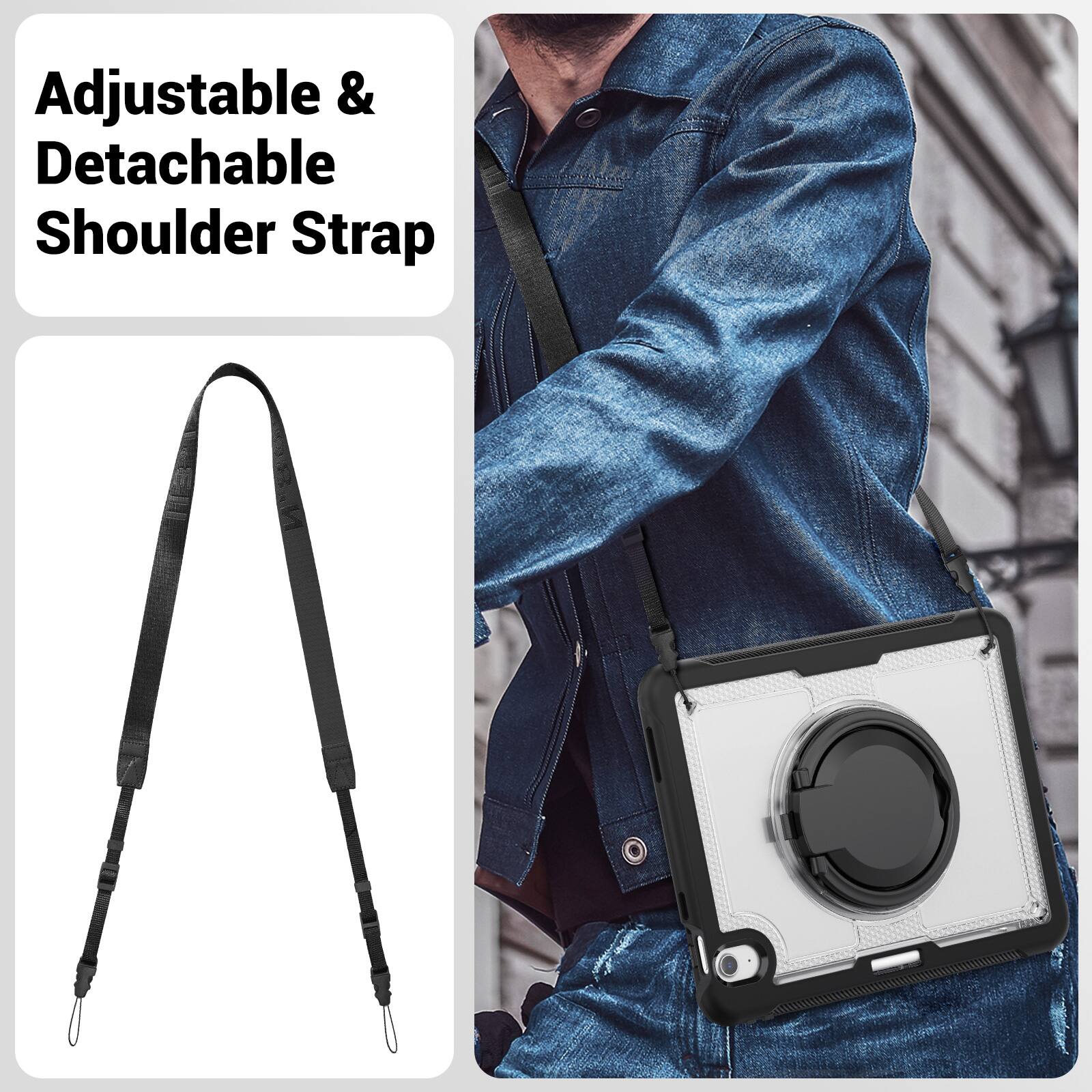 Adjustable & Detachable Shoulder Strap