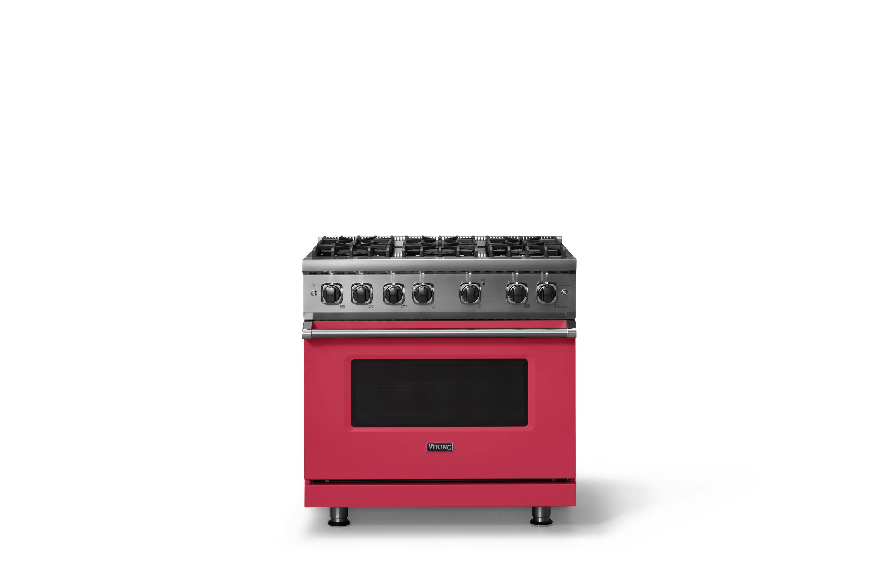 Alt View 1. Viking - 36"W./24"D. 5.1 Cu. Ft.  Gas Sealed Burner Range-6 Burners-Valentine-LP - Valentine.