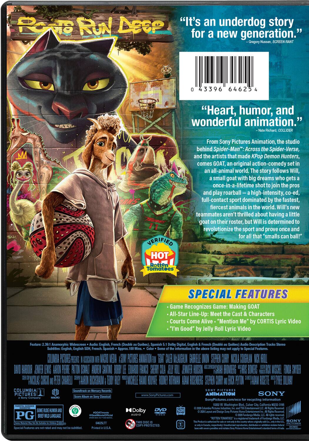 Alt View 1. GOAT   - DVD.