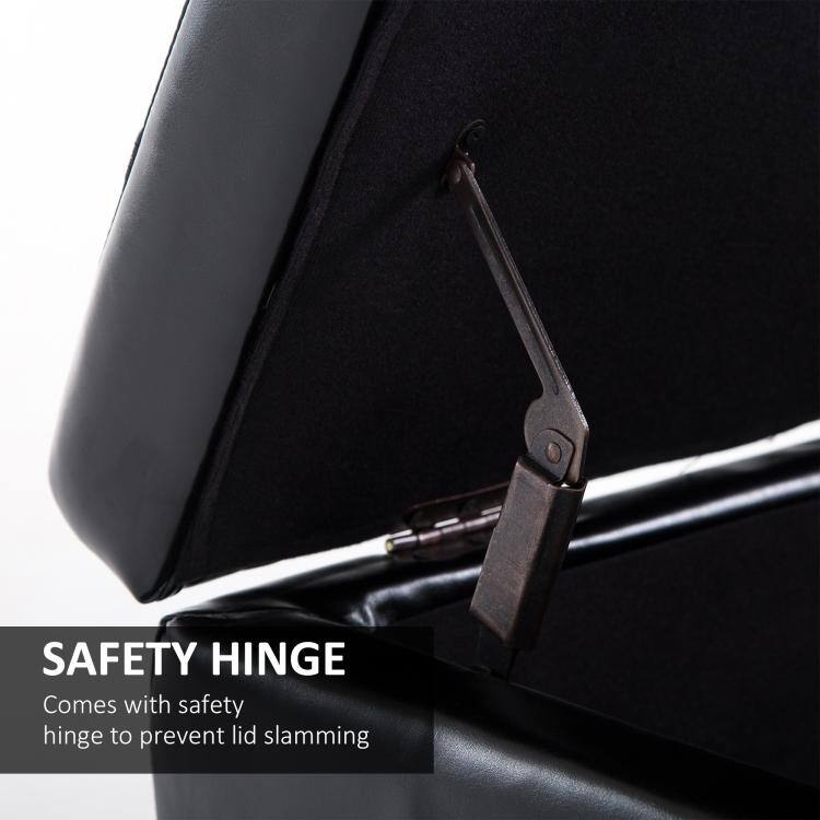 SAFETY HINGE  
Comes with safety hinge to prevent lid slamming
