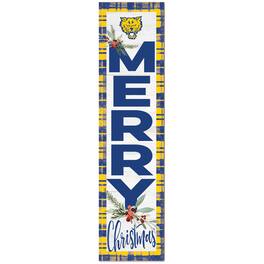 Jardine - Fort Valley State Wildcats 12'' x 48'' Outdoor Christmas Leaner - White