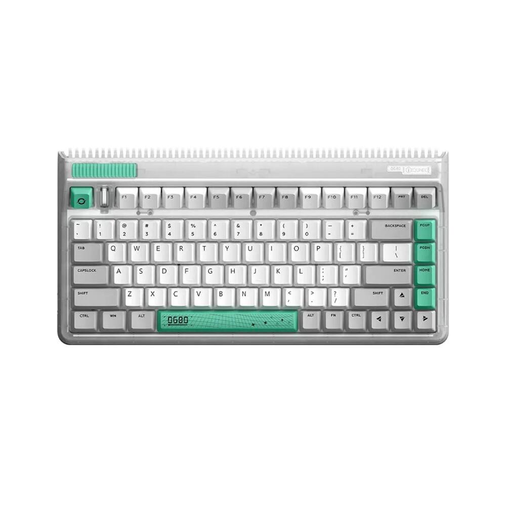 Sure, here is the corrected and grouped text from the image:

**Top Row:**
- F1 F2 F3 F4 F5 F6 F7 F8 F9 F10 F11 F12

**Number Row:**
- 1 2 3 4 5 6 7 8 9 0 - = Backspace

**Letter Row:**
- Q W E R T Y U I O P [ ] \ Enter

**Letter Row:**
- A S D F G H J K L ; ' Enter

**Letter Row:**
- Z X C V B N M , . / Shift

**Function Keys:**
- Tab 1 2 3 4 5 6 7 8 9 0 - = Backspace
- Caps Lock A S D F G H J K L : ' Enter
- Shift Z X C V B N M , . / Shift

**Special Keys:**
- Ctrl Win Alt Spacebar Alt Fn Ctrl
- 0680

**Additional Keys:**
- PRT DEL
- Home End
- PgUp PgDn