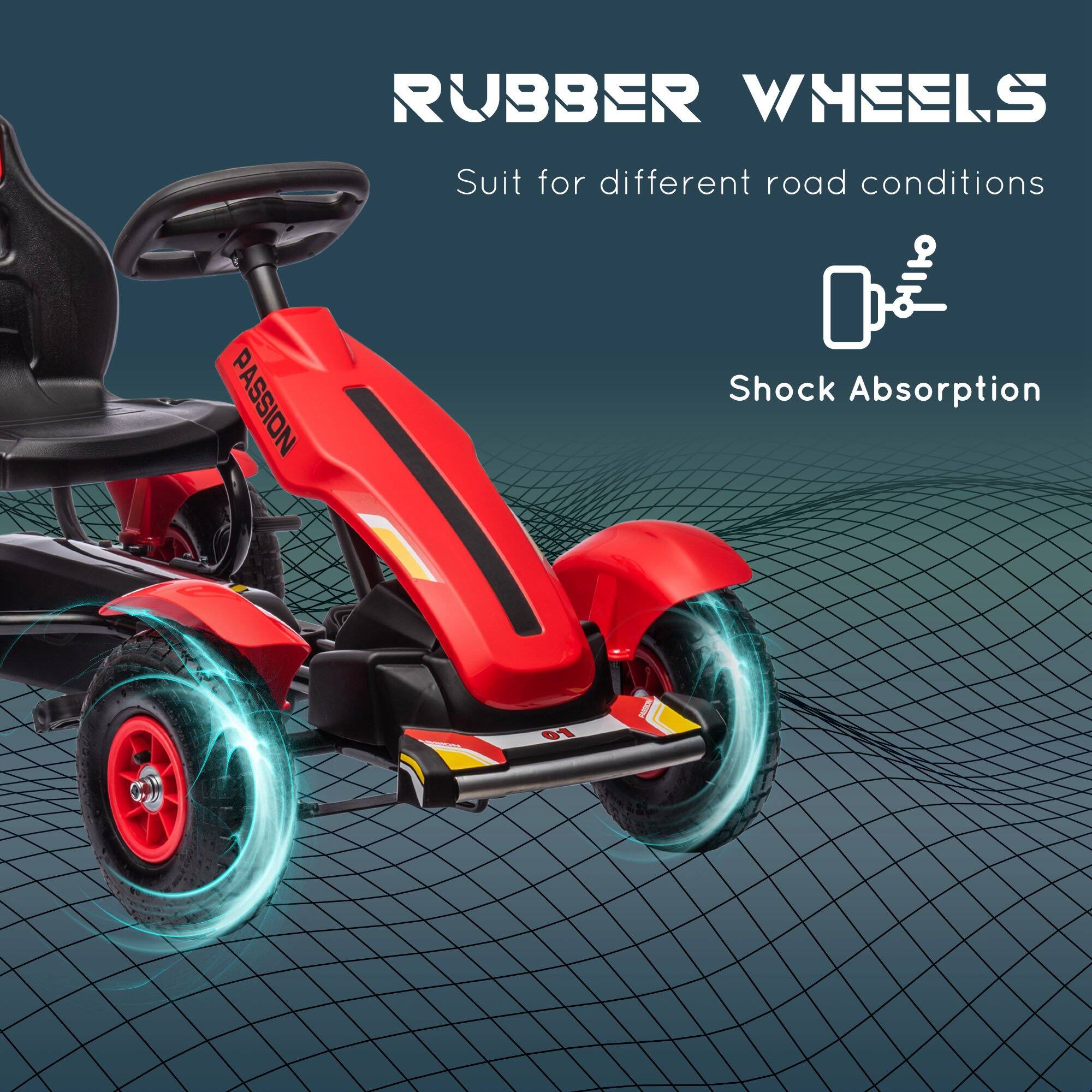 RUBBER WHEELS  
Suit for different road conditions  

Shock Absorption