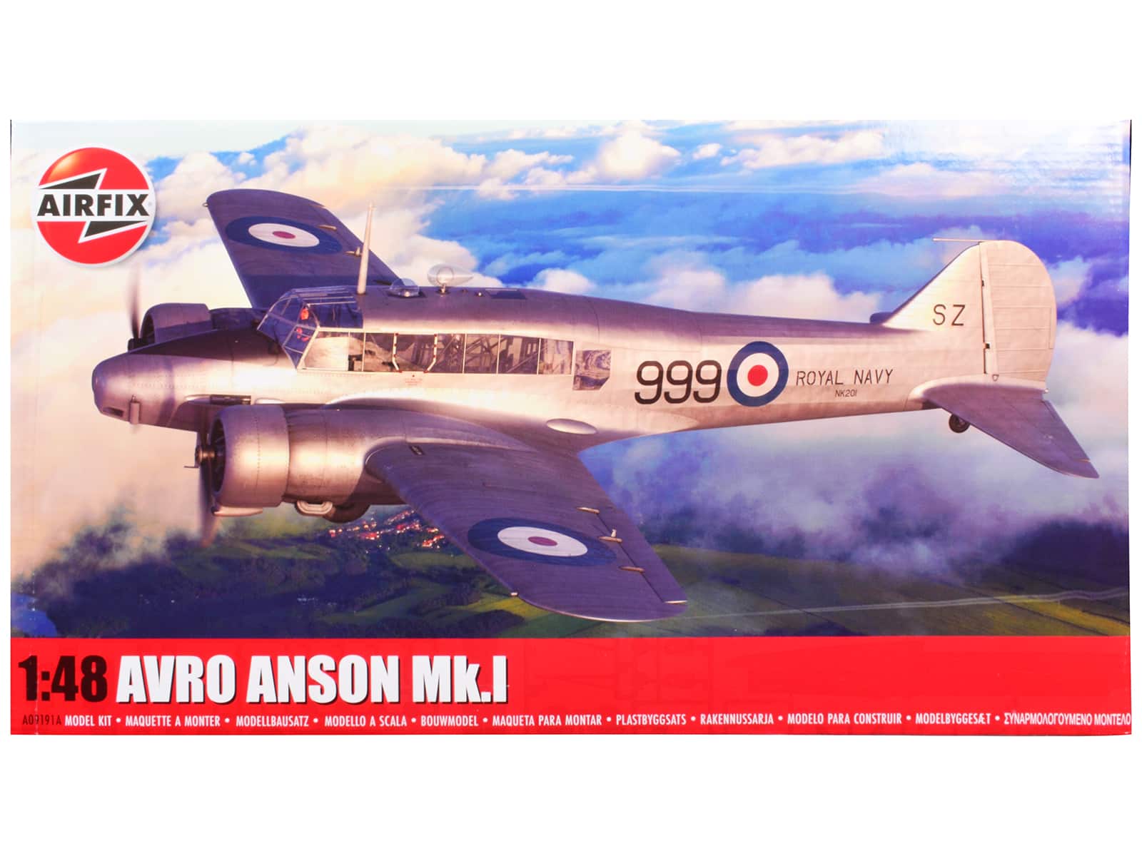 Avro Anson Mk.I Aircraft with 3 Scheme Options (Level 3) 1/48 Plastic Model Kit by Airfix price history on PriceWatchPro
