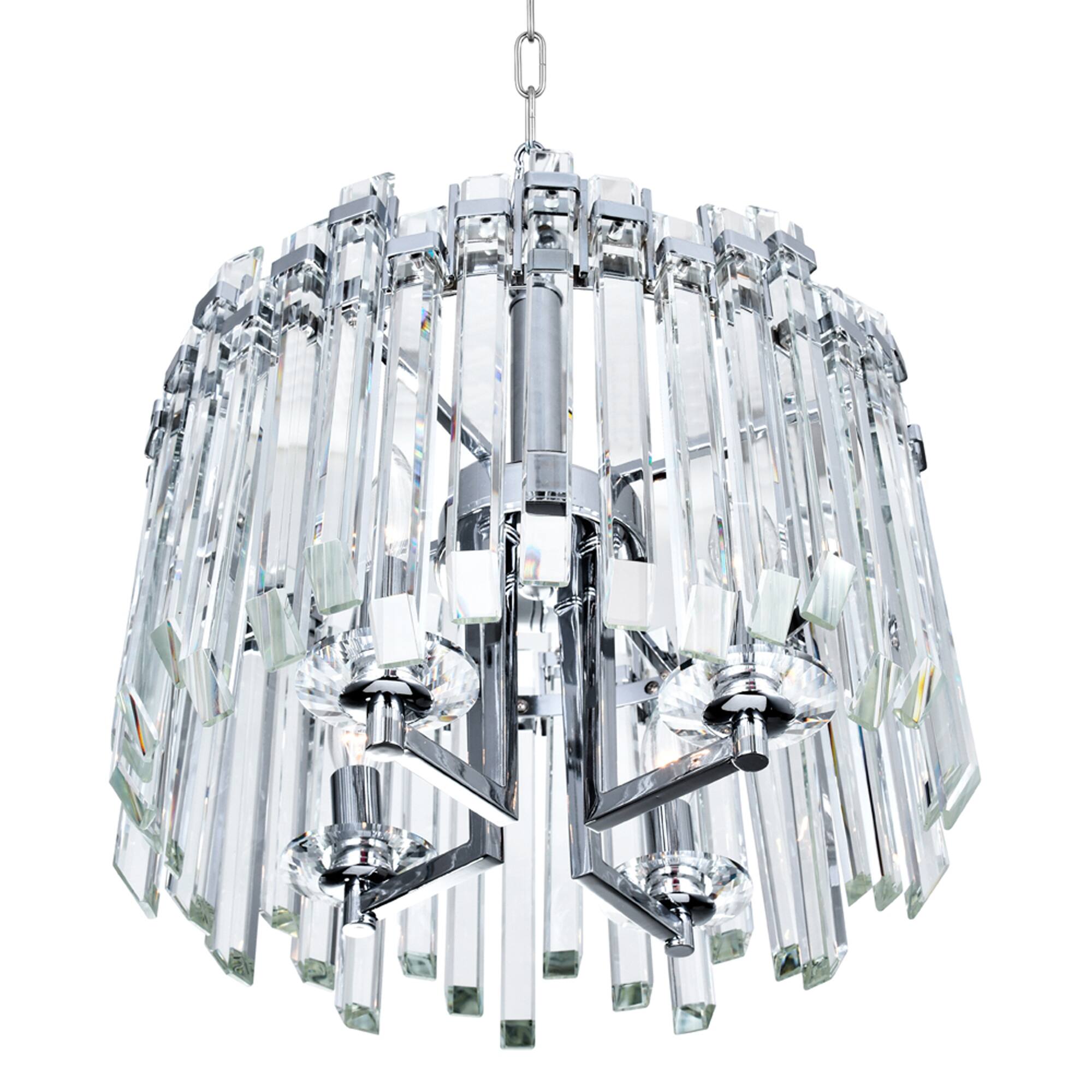 Alt View 2. CWI Lighting - Henrietta 4 Light Chandelier With Chrome Finish - Chrome.