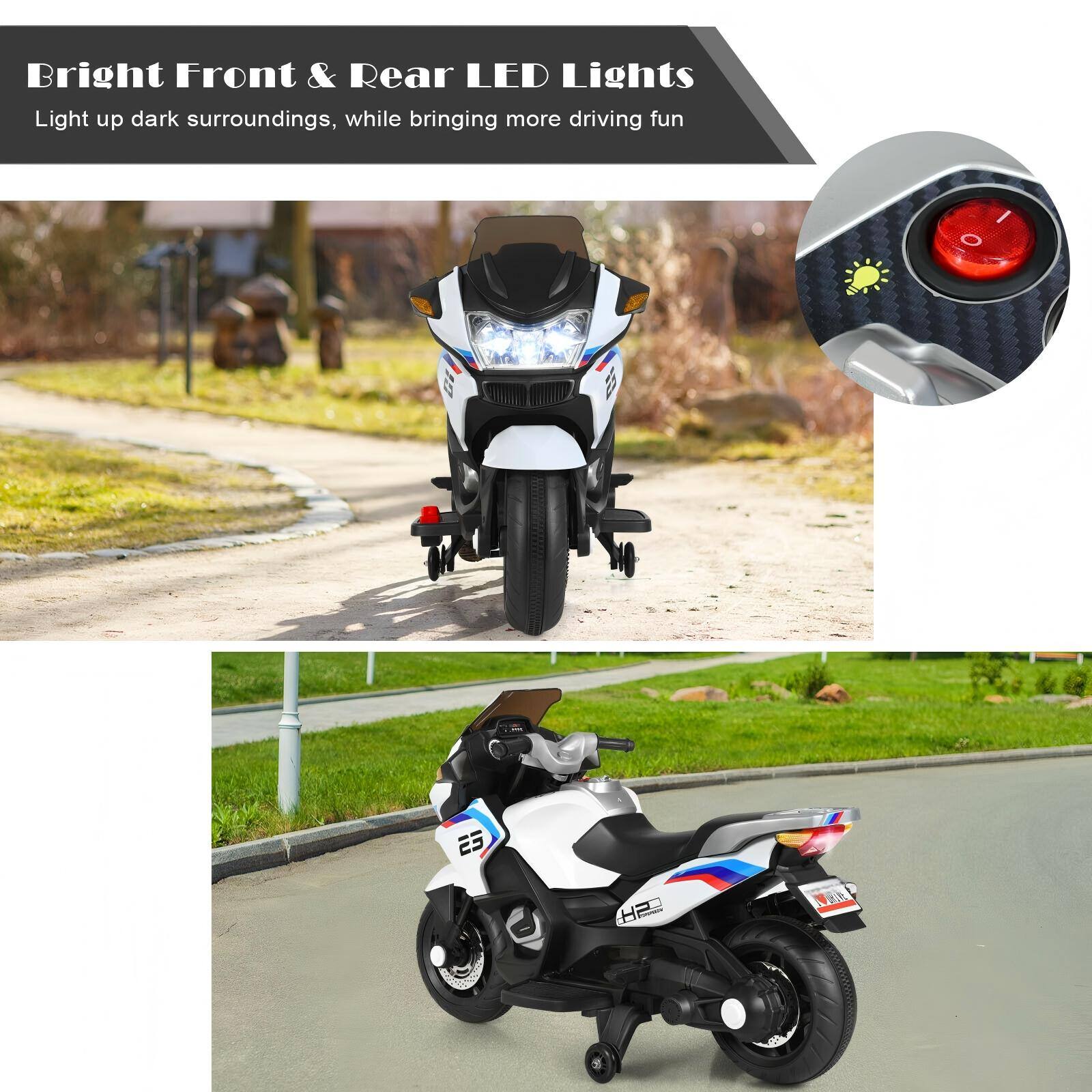 Bright Front & Rear LED Lights  
Light up dark surroundings, while bringing more driving fun