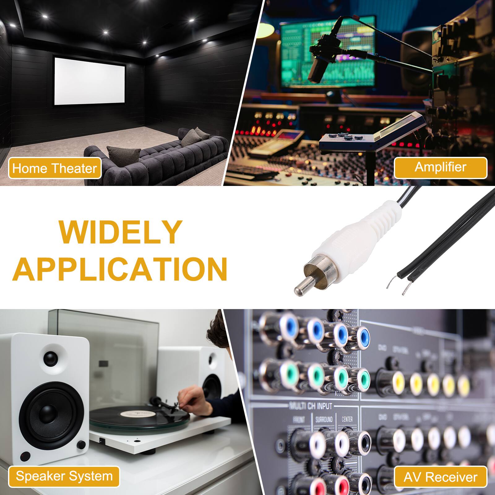 Home Theater Amplifier  
WIDELY APPLICATION  
MULTI CH INPUT N SURROUND CENTER - DE Speaker System AV Receiver