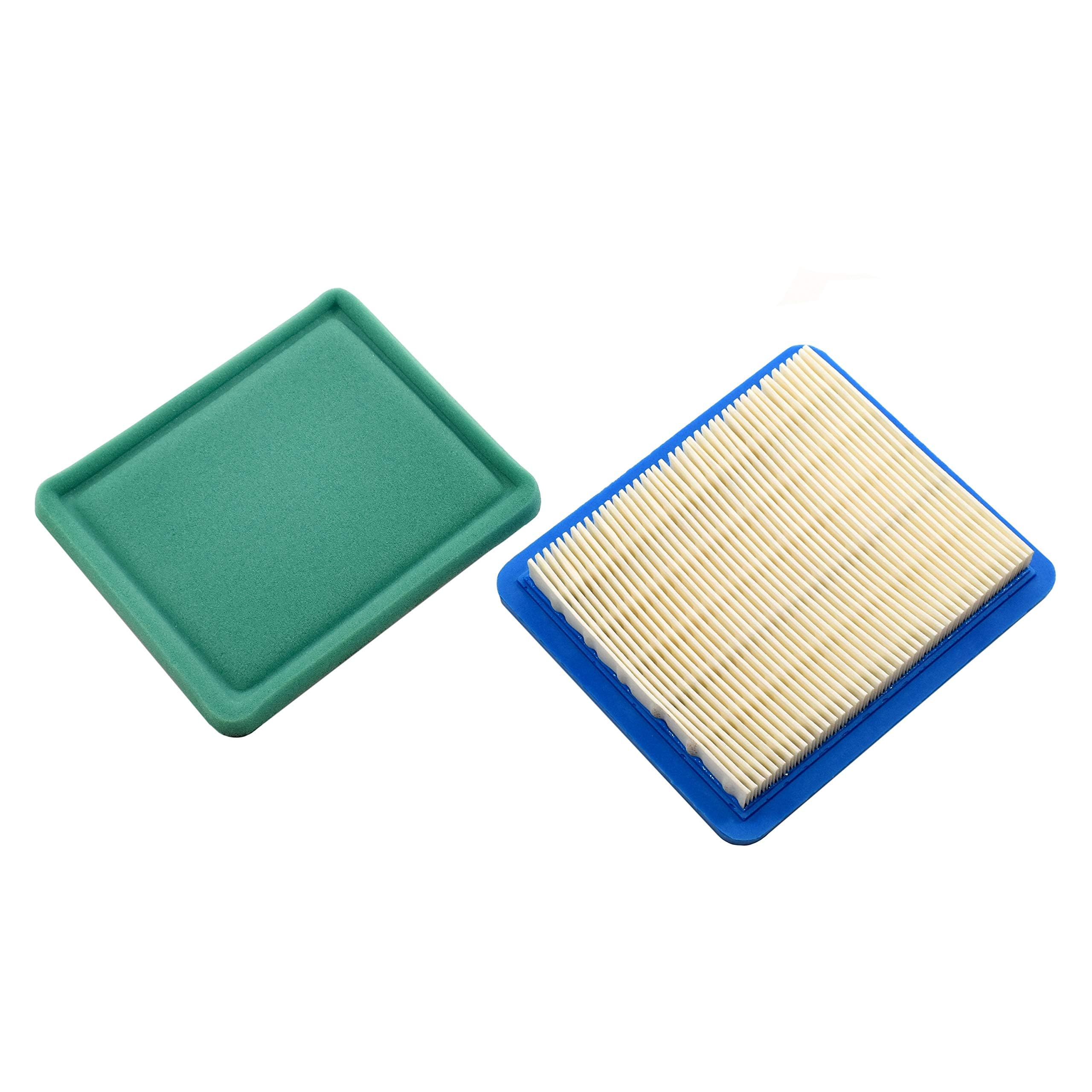 Left. HQRP - 2-Pack Air Filter Cartridge with Pre-Filter for Toro 20062-20095C Lawn Mower Replaces 119-1909.