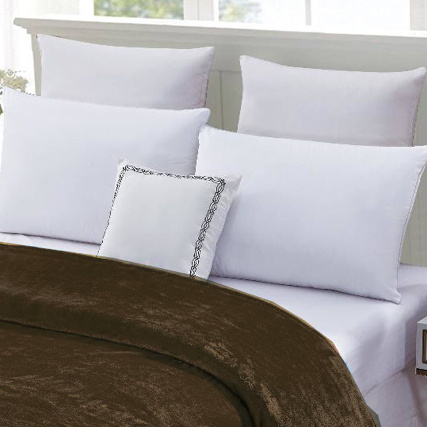 Alt View 2. Noble House - Plazatex Micro Plush Solid Parteen Soft Comfortable and Lightweight All Seasons Blanket Twin Chocolate - Chocolate.