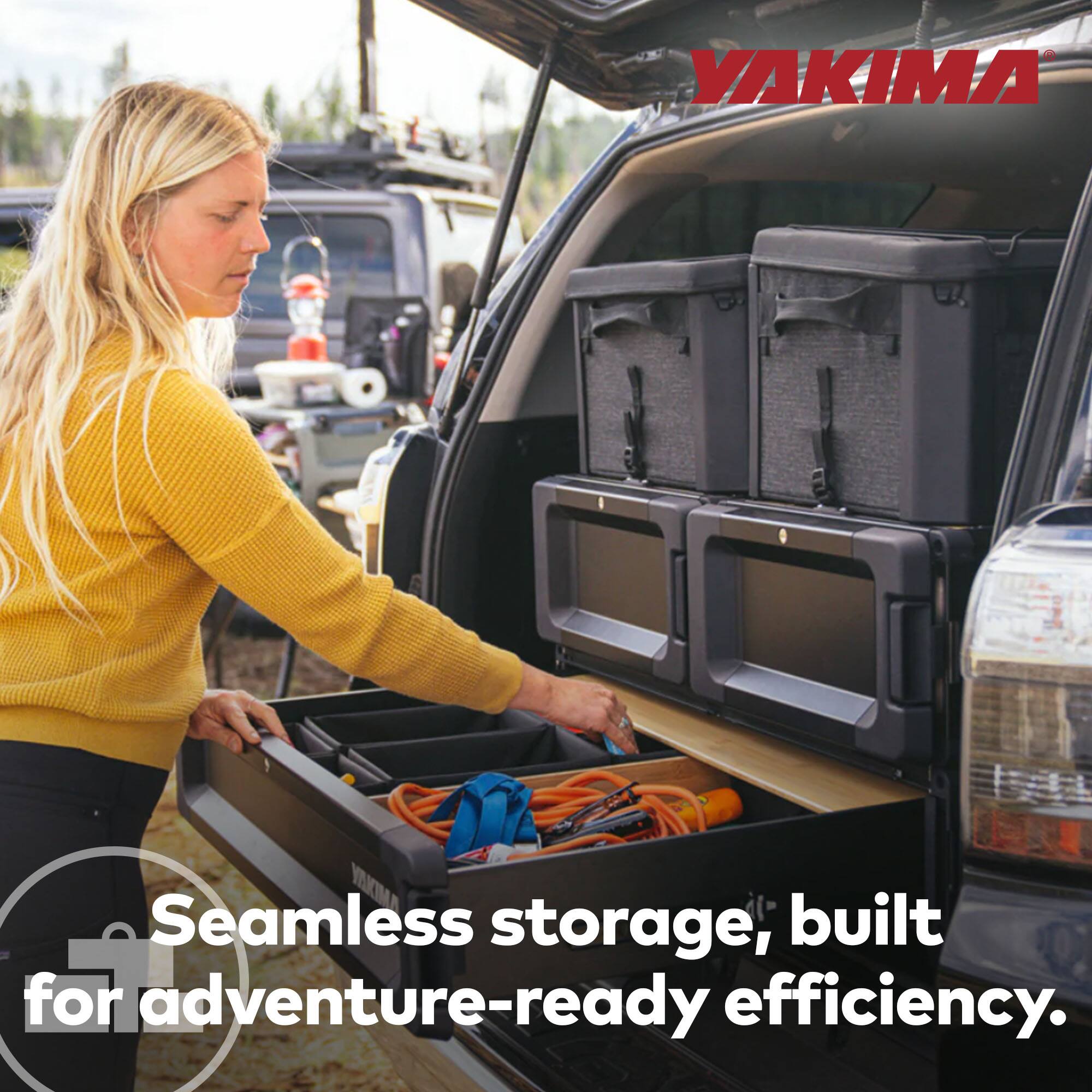 Seamless storage, built for adventure-ready efficiency.