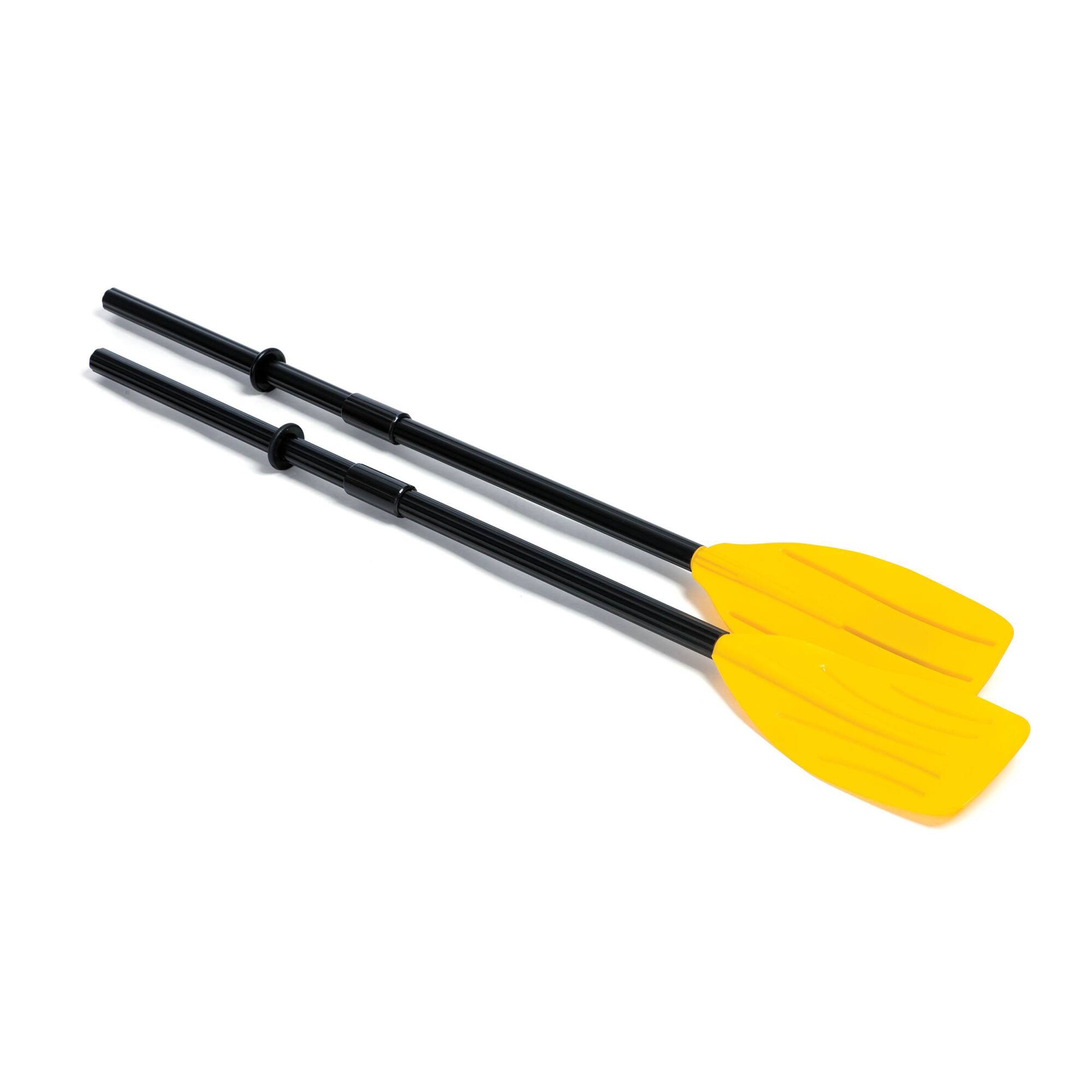 Alt View 1. Intex - Intex Set of 48" Paddles Plastic Ribbed French Oars for Inflatable Boat (Pair) - Black and yellow.