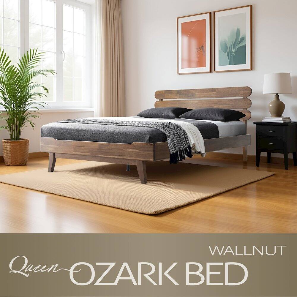 WALLNUT Queen OZARK BED