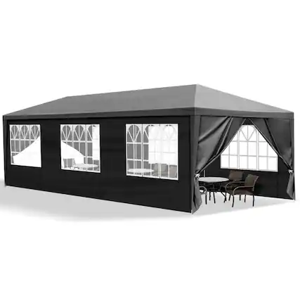 Front. Winado - 10'x 30' Portable Instant Canopy Tent with 8 SideWalls for Outdoor Events, Party, Wedding, Birthday,Graduation.