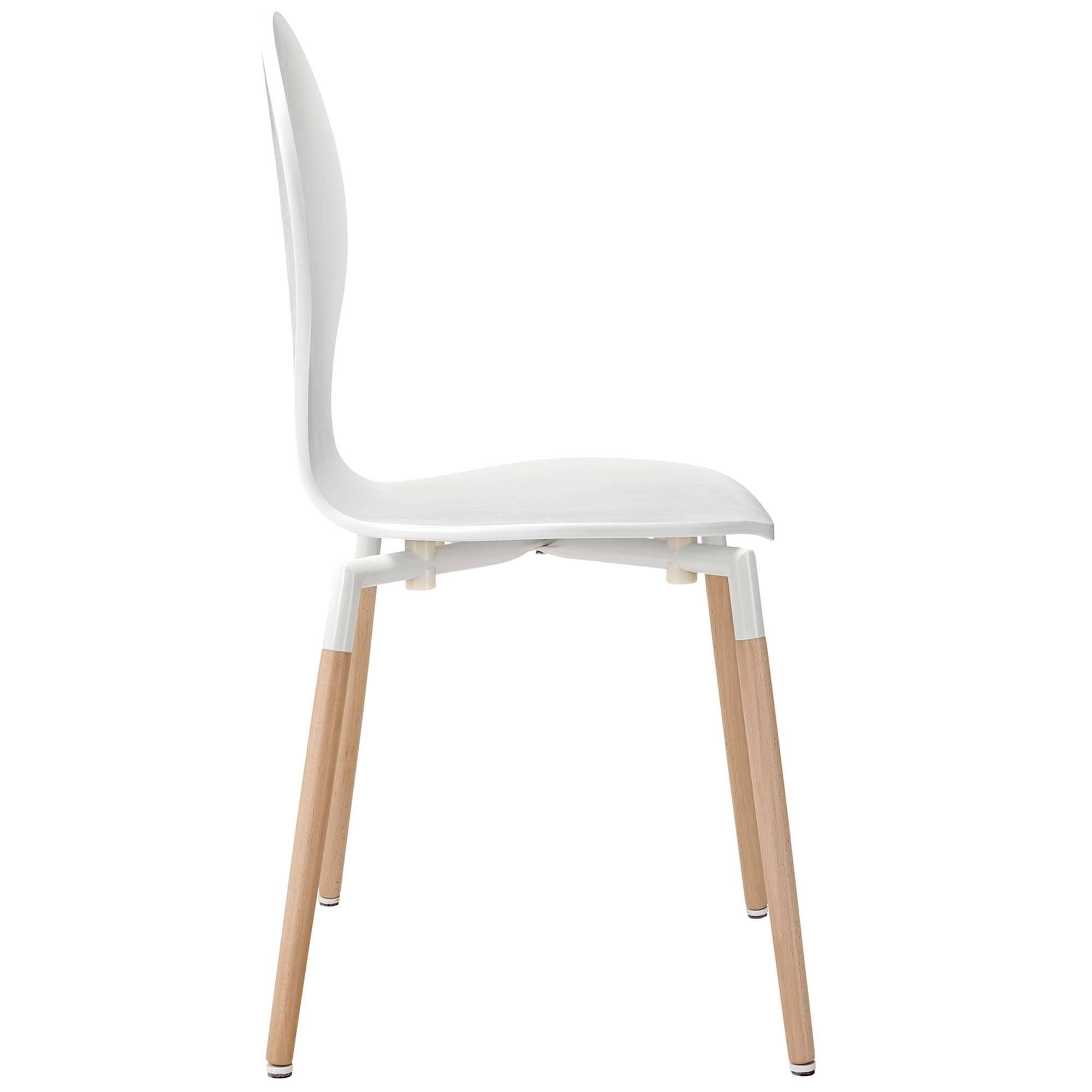 Back. Modway - Path Dining Chair Set of 2 by Modway - White.