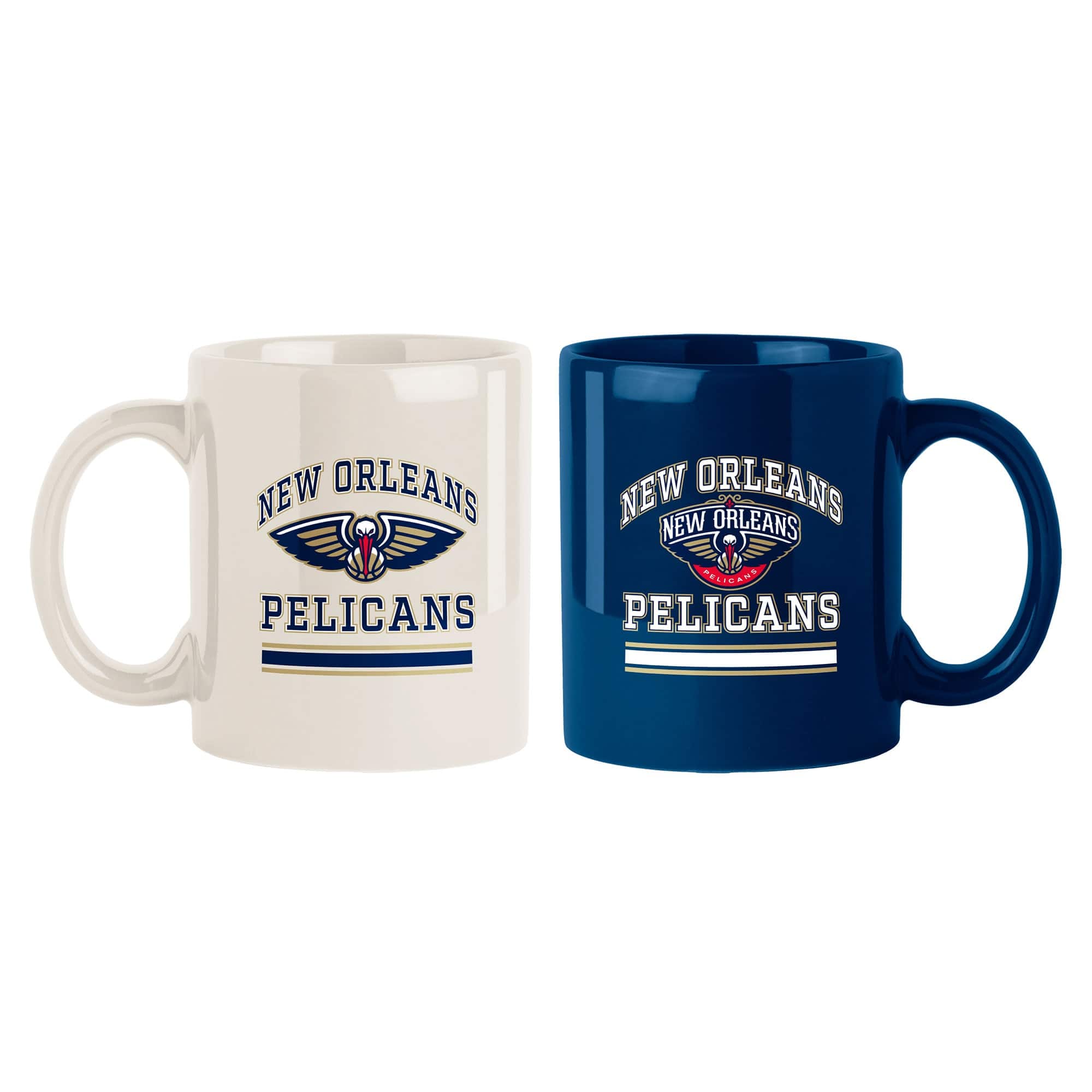 Logo Brands - New Orleans Pelicans Two-Pack 15oz. Color Mug Set - Multicolor