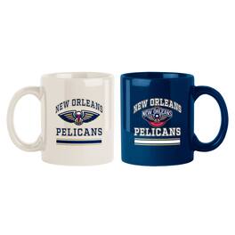 Logo Brands - New Orleans Pelicans Two-Pack 15oz. Color Mug Set - Multicolor