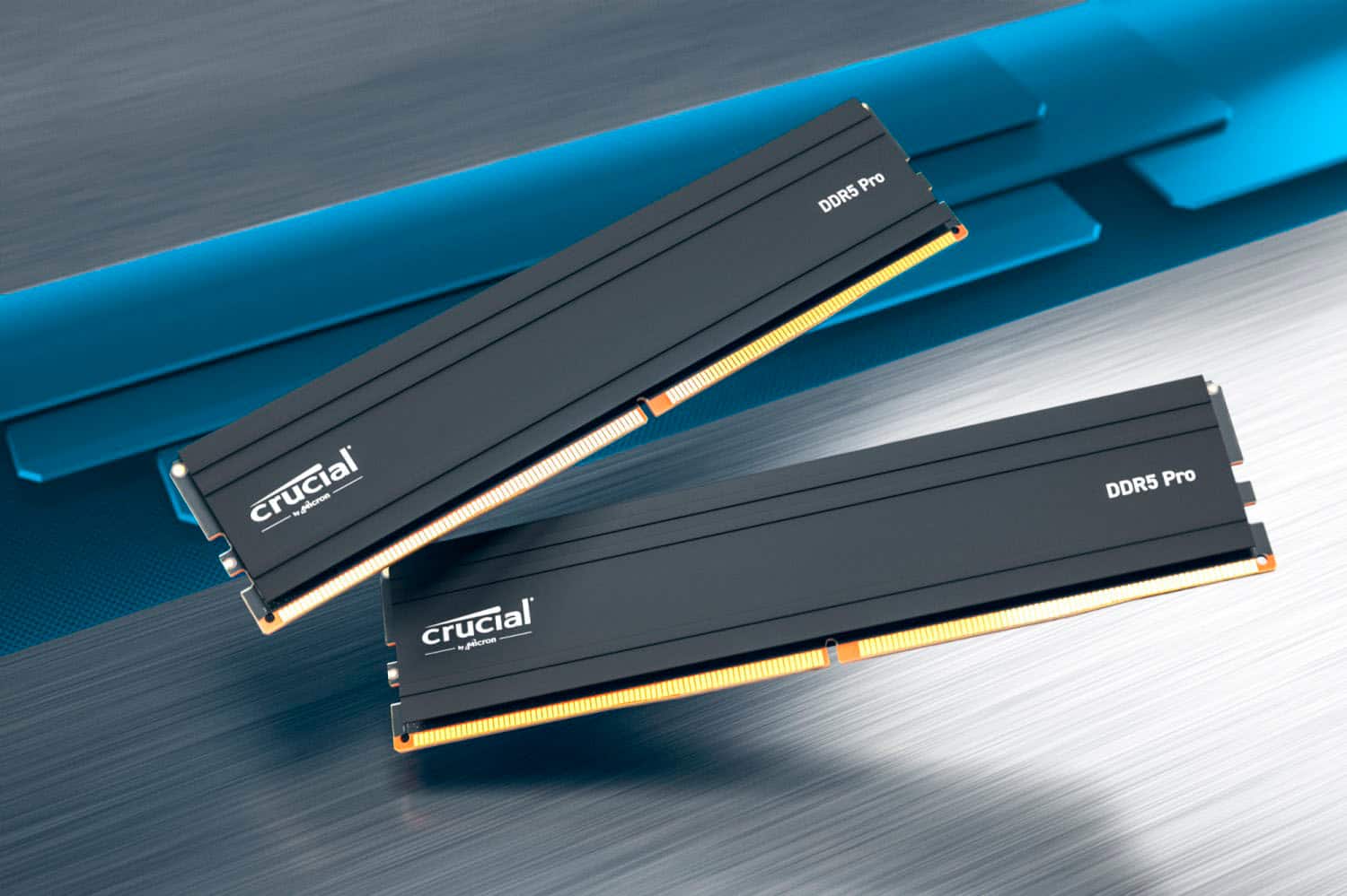 The text on the image reads "Pro DDR5 crucial - picron crucial - peron DDR5 Pro." To group and correct the text, we can rephrase it as follows:
"Pro DDR5 Crucial - Picron Crucial - Peron DDR5 Pro"
This revised text groups the phrases and corrects the capitalization of the brand names.
