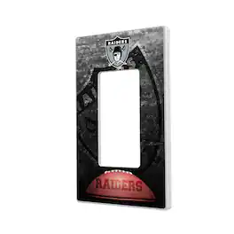Keyscaper - Oakland Raiders Legendary Design Single Rocker Lightswitch Plate - Multicolor