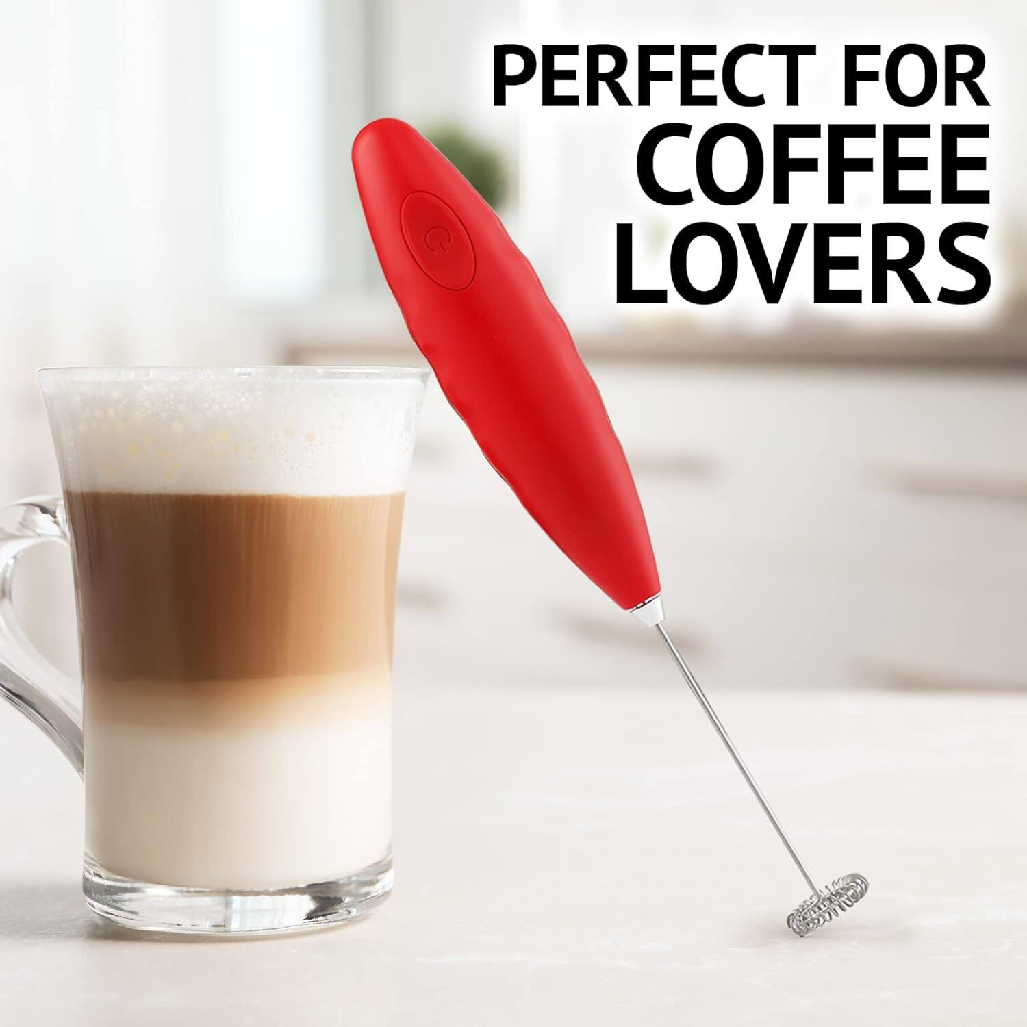 Zulay Kitchen Milk Boss Matcha Whisk Handheld Electric Stirrer