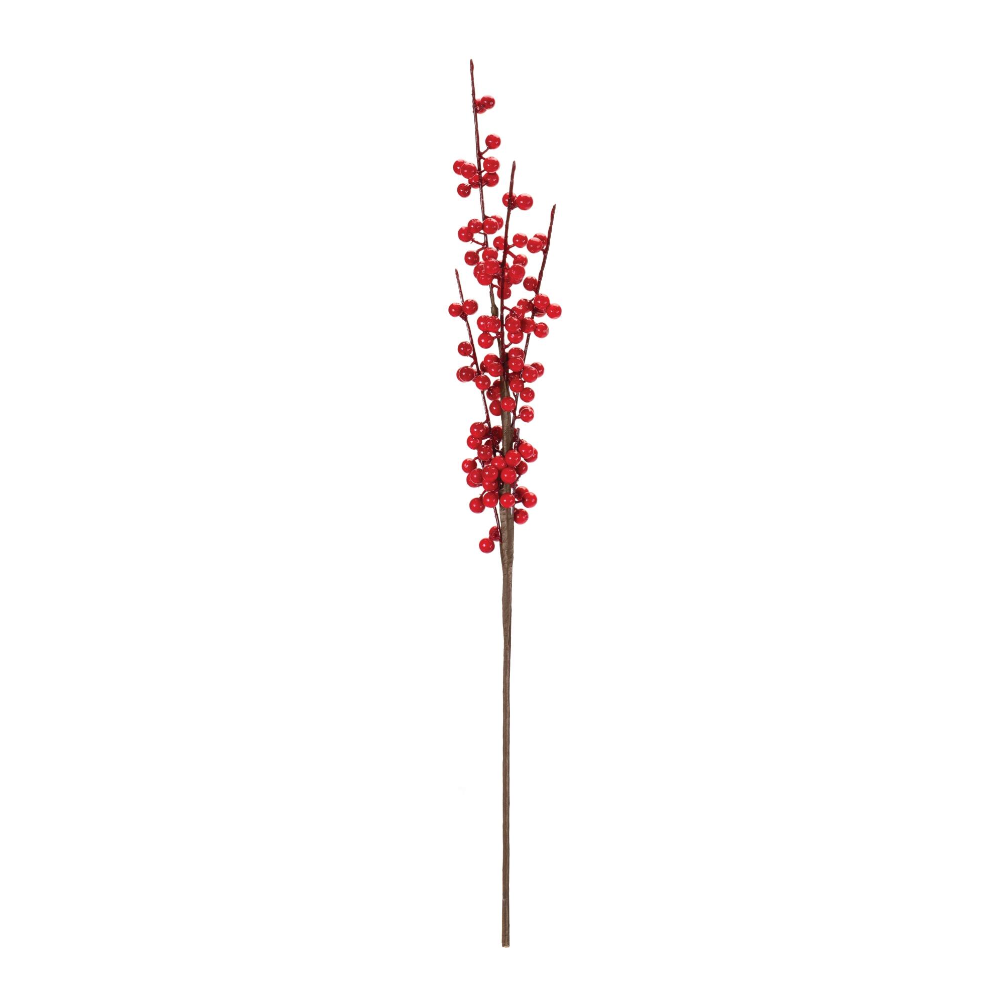 Angle. BreeBe - Ilex Berry Stem (Set of 6) - Red.
