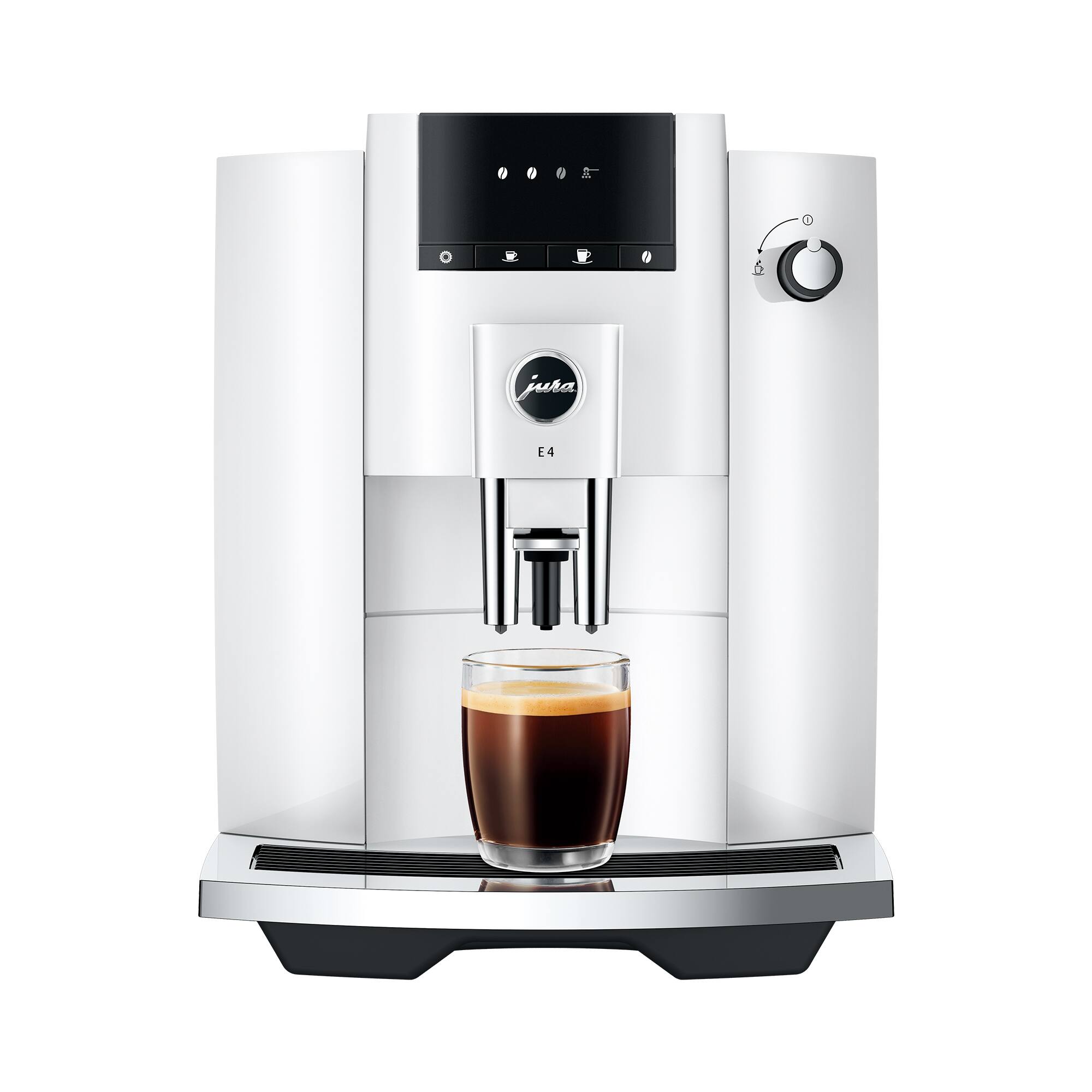 Alt View 15. Jura - E4 Espresso Machine - Piano White.