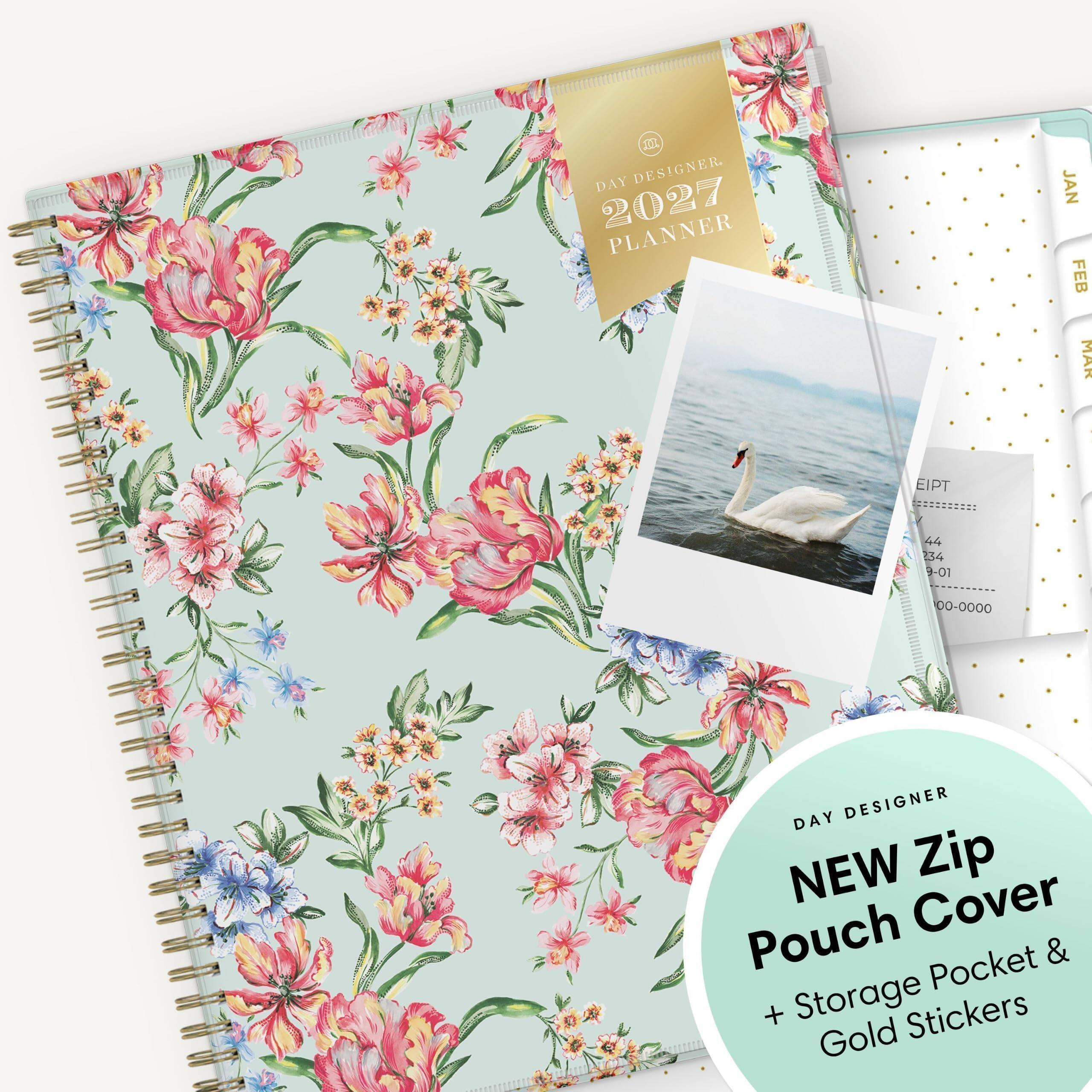 M DAY DESIGNER. 2027 PLANNER

JAN FEB MAR
EIPT
44 34 9-01
00-0000

DAY DESIGNER NEW Zip Pouch Cover Pocket & + Storage Stickers Gold