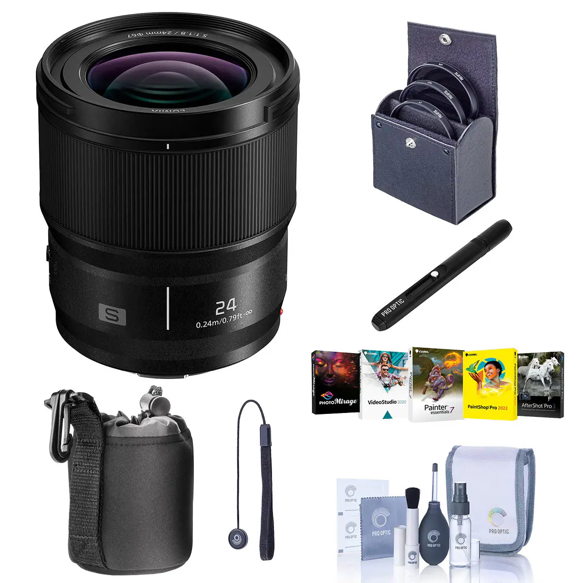 24mm / 1:1.8 67 S

EDINIX

suem PROTEIN

24 0.24m/0.79ft-∞

PROOPTIC REMIC

RUSHING

PHONoMirage VideoStudio

Painter essentials

PaintShop! Pro 2022

AfterShot Pro

PROOFIC

PRO OPTIC

PRO OPTIC

PRESPIC

reportic