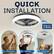 QUICK INSTALLATION
Weighs Only 3.3Lbs
1. Prepare Mount
2. Attach Fan
3. Enjoy Comfort