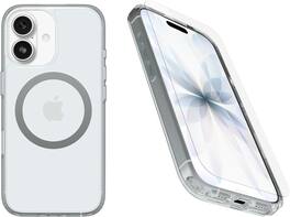 OtterBox - iPhone 17 (Only) Bundle: Symmetry Series+ Case & Screen Protector - Snaps to MagSafe - Ultra-Sleek - Clear