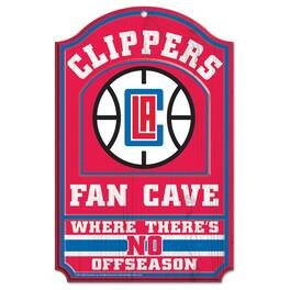 WinCraft - LA Clippers 11'' x 17'' Fan Cave Wood Sign - Multicolor