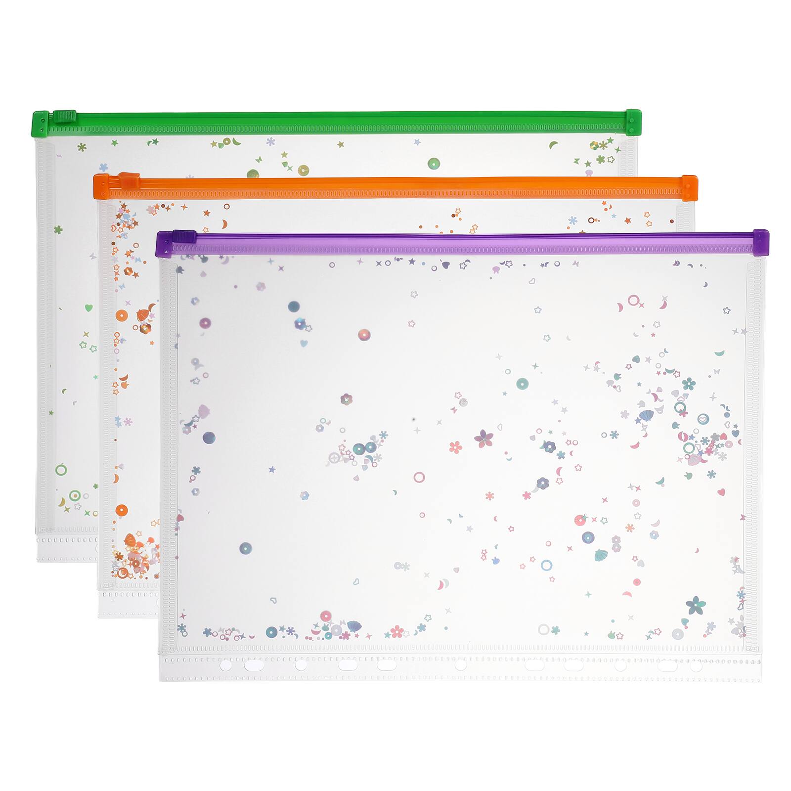 Fluorescent Green/Bright Orange/Purple