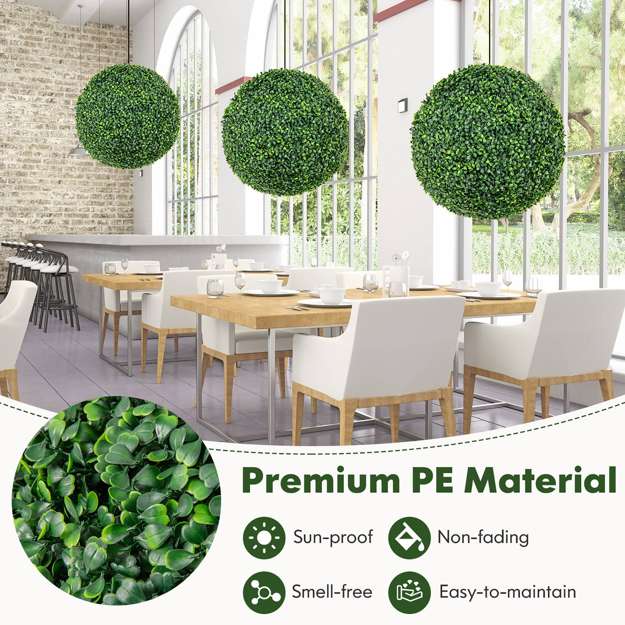 Premium PE Material  
Sun-proof  
Non-fading  
Smell-free  
Easy-to-maintain