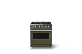 Viking - 30 in. Wide 4 Burner Pro 5 Series 4.7 Cu. Ft. Freestanding Sealed Dual Fuel Convection Range - Martini - Martini