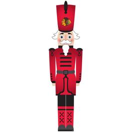 Fan Creations - Chicago Blackhawks 46" Nutcracker Leaner - Multicolor