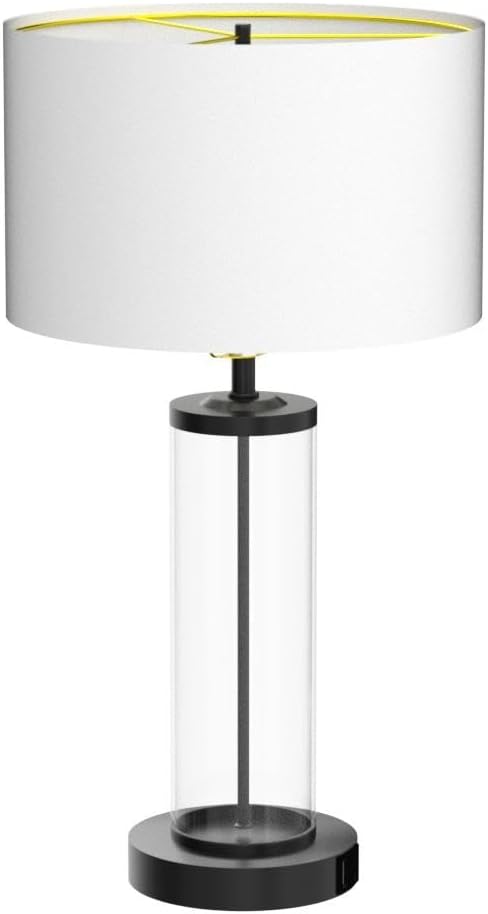 Back. Nordic Hygge - Modern Touch Control Dimmable Table Lamps with 2 USB Ports for Living Room Set of 2, 3-Way Dimmable Bedside Lamps - Warm White.