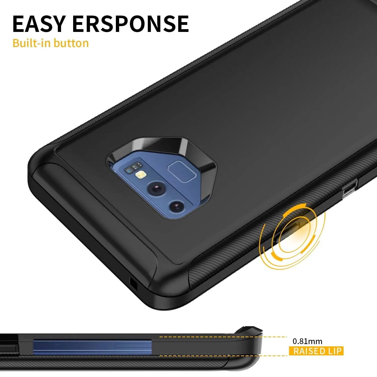EASY ERSPONSE  
Built-in button  
0.81mm RAISED LIP