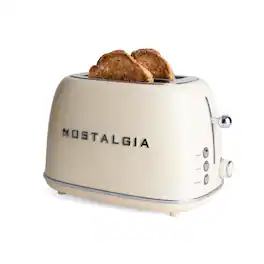 Nostalgia - Classic Retro 2-Slice Toaster - Cream